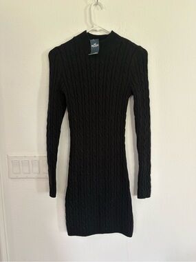 Hollister NWT Black Sweater Dress